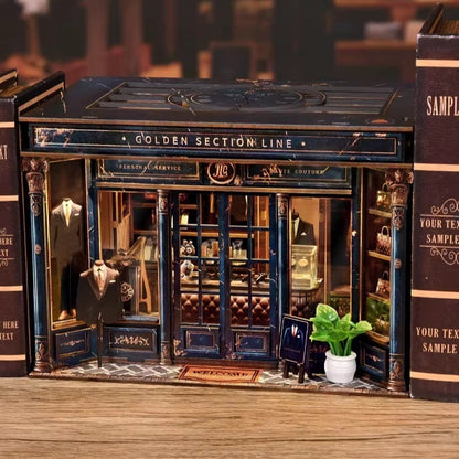 3D Miniature Wooden Building Block Toy With Golden Ratio Lines
