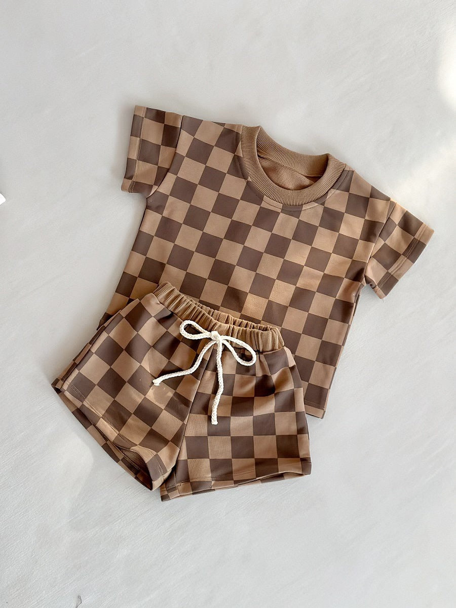 Ins Style Foreign Trade Baby Short Sleeve Suit