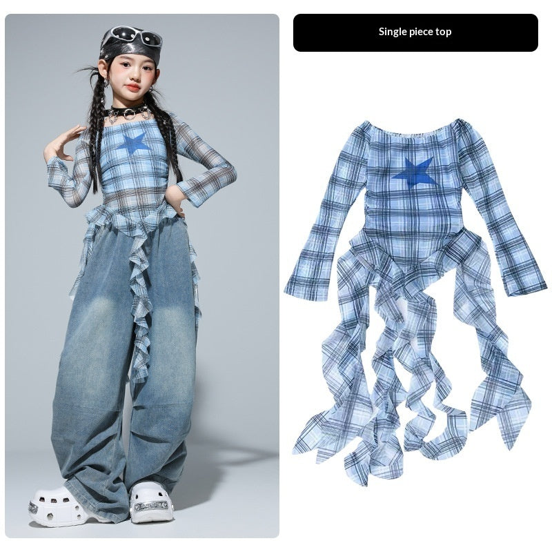 Girls Clothing Kids Hip-Hop Street Dance Trendy Outfit Set