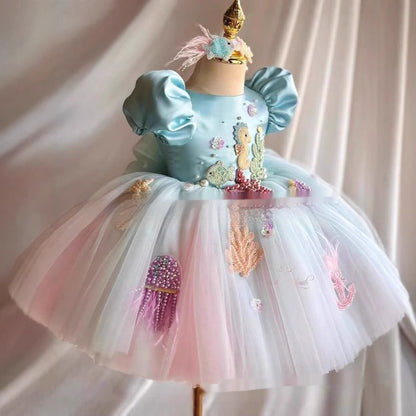 Girls FARCENT Design Princess Dress New Bubble Skirt