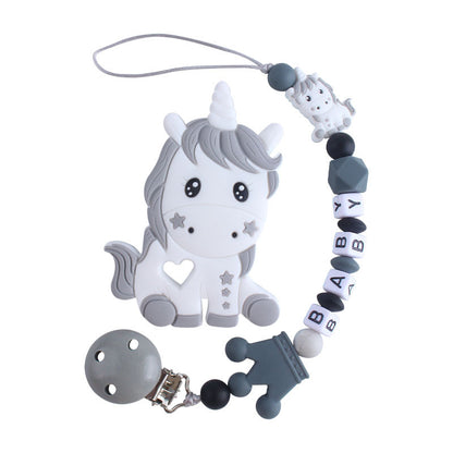Teething Silicone Pacifier Clip With Toy