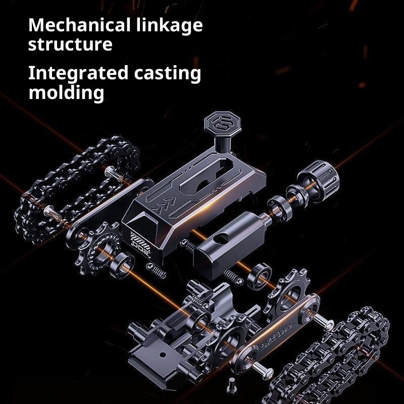 Mechanical Rotating Decompression Hand Pieces Metal Toy Tank