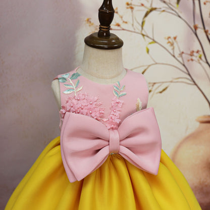 Summer Children's Bow Cute Princess Dress