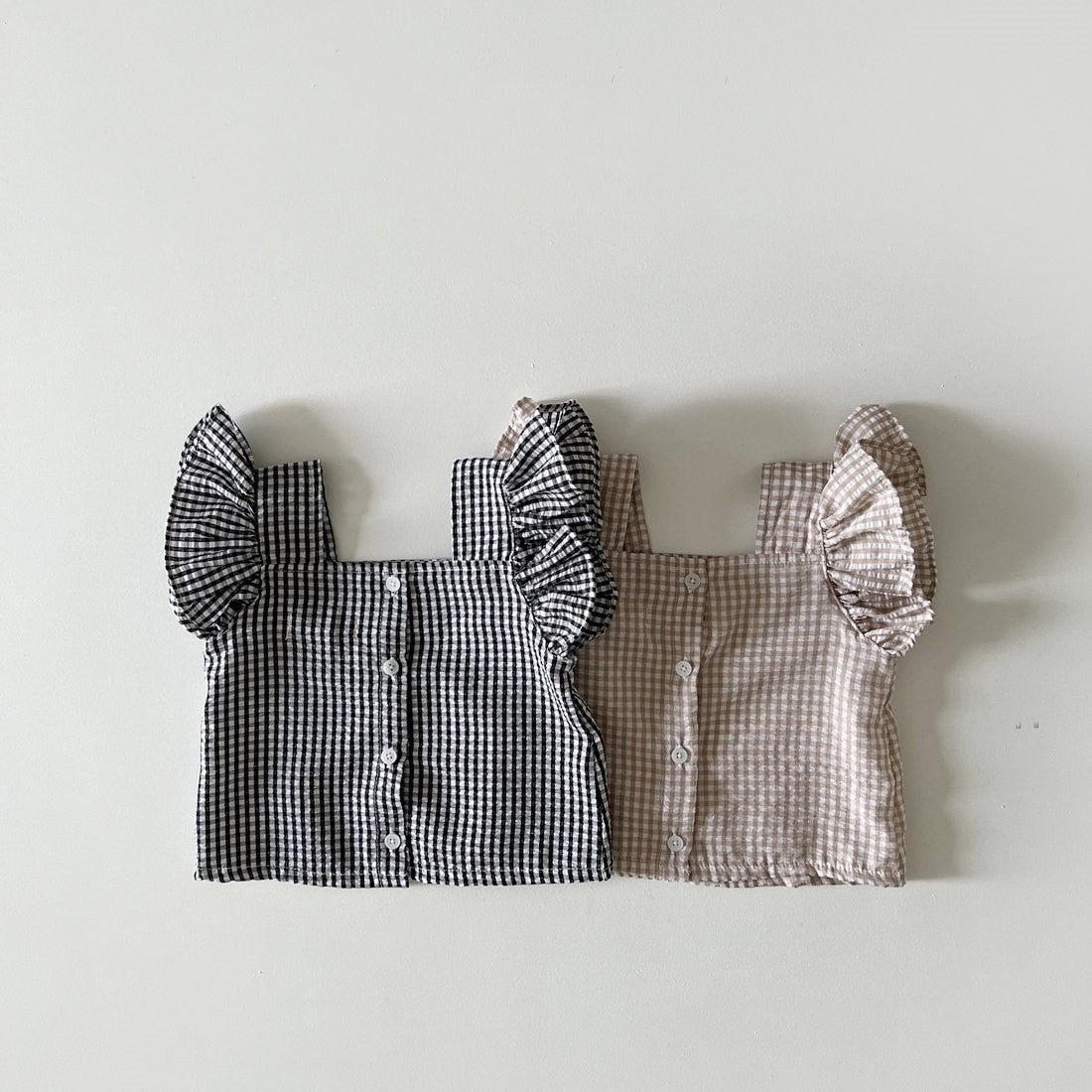 Girls' Ear Edge Short Sleeve Set
