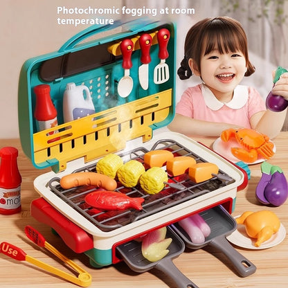 Simulation Mini Small Kitchen Play House Slicer Girls' Cooking Barbecue Toys