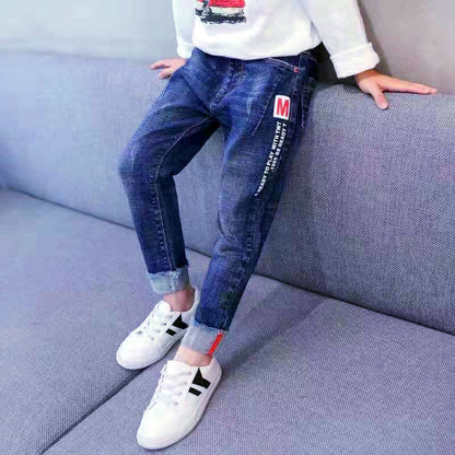Jeans Garçon Automne et Hiver Nouveauté Velours Une pièce