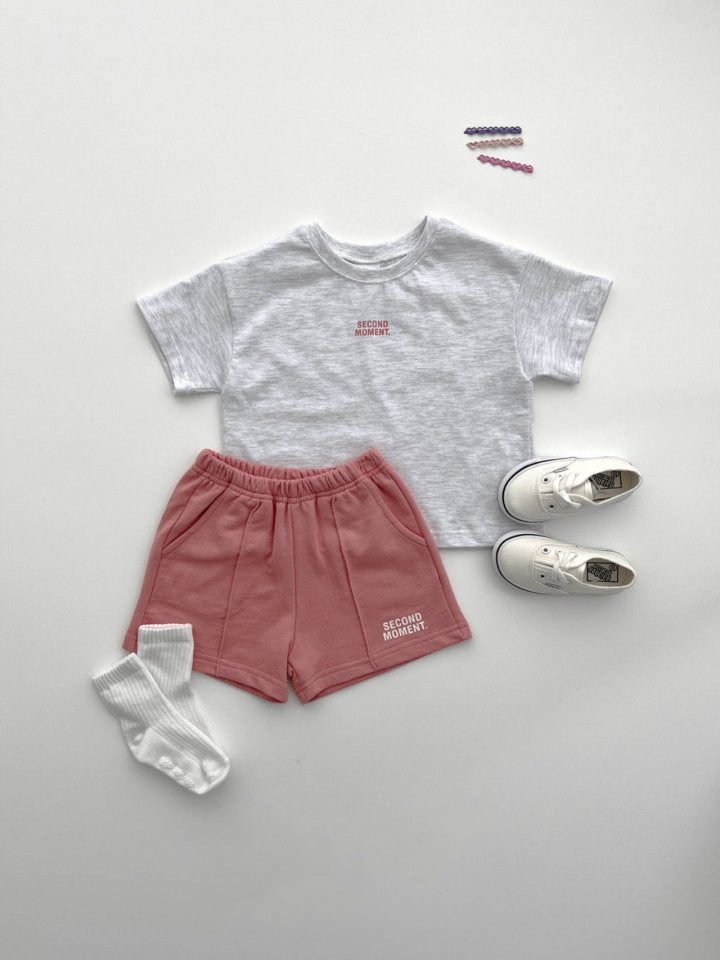 Boys And Girls Casual Thin Short-sleeved Shorts Two-piece Suit