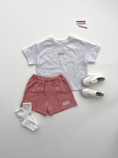 Boys And Girls Casual Thin Short-sleeved Shorts Two-piece Suit