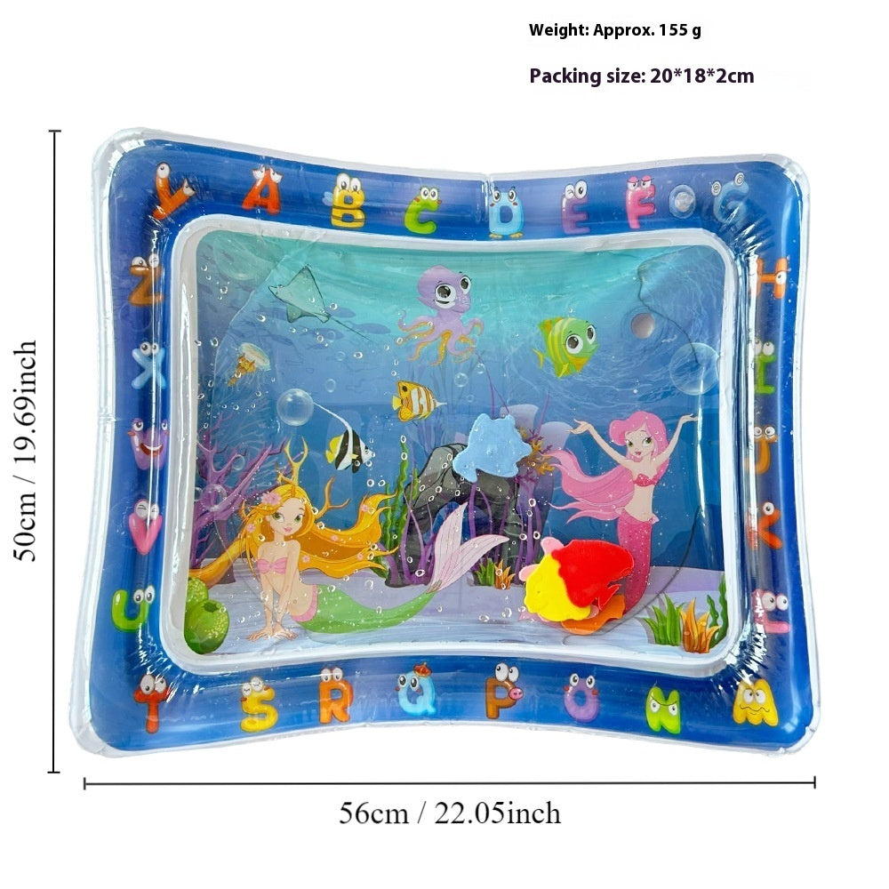 Children's Inflatable Marine Animal Racket Water Cushion Baby Crawling Racket Water Bag Racket Water Cushion Climbing Pad
