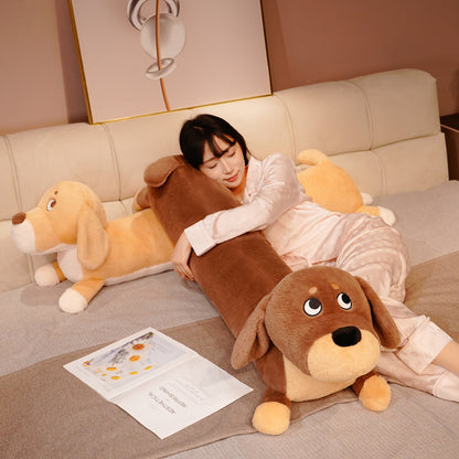 Cute Puppy Plush Toy Long Pillow Women