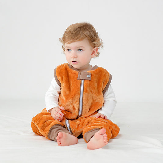Baby Autumn And Winter Flannel Warm Sleeping Bag