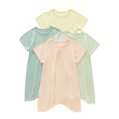 Baby Modal Pajamas Baby Short Sleeve Thin Bodysuit