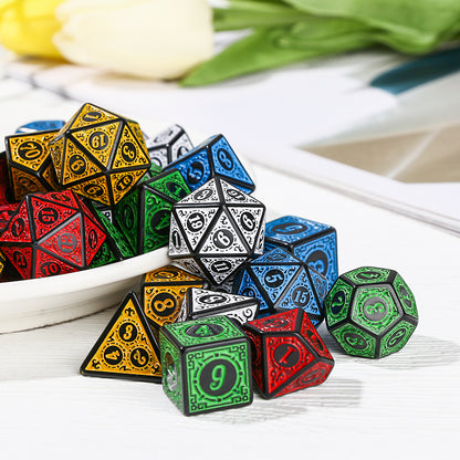 Pattern Multi-faceted Digital Dice Running Group Board Game Accessories Props