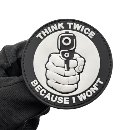 THINK TWICE BECAUSE I WON'T THINK TWICE Before Chapter PVC Flexible Glue Armband