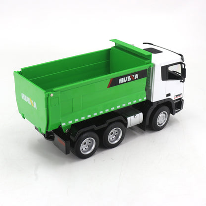Modèle de Voiture Télécommandée de Simulation d'Ingénierie de Camion Benne Électrique