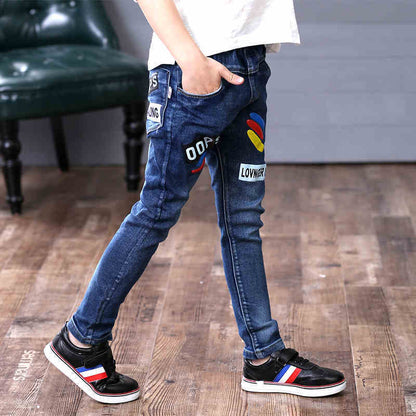 Jeans Garçon Automne et Hiver Nouveauté Velours Une pièce