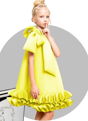 Bowknot Princess Dress Celebrity Children's Wear