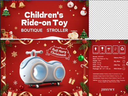 Children's Simplicity Household Sliding Pedal-free Luge Toy