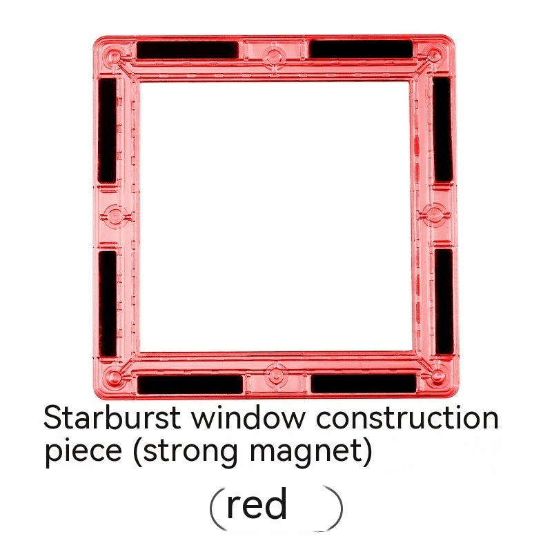 Color Window Asterism Magnetic Building Blocks Assembly