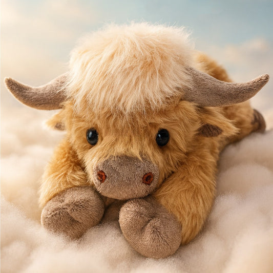 Jouet en peluche créatif Vache écossaise des Highlands