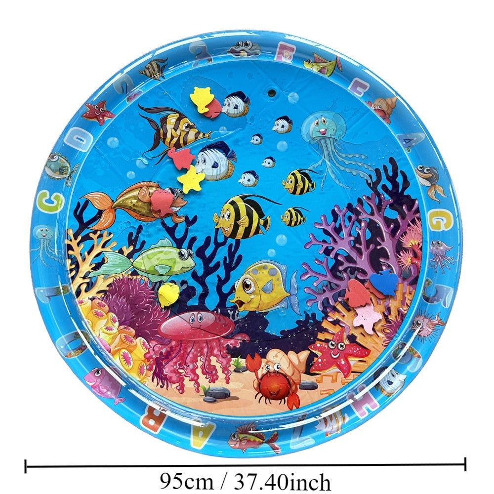 Children's Inflatable Marine Animal Racket Water Cushion Baby Crawling Racket Water Bag Racket Water Cushion Climbing Pad
