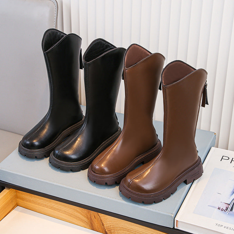 Girls' Shoes Winter Children's Boots Spring And Autumn Children's Shoes