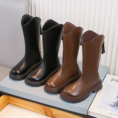 Girls' Shoes Winter Children's Boots Spring And Autumn Children's Shoes