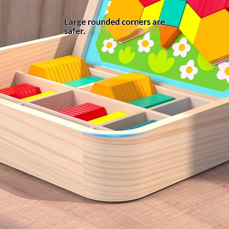 Jouet éducatif magnétique Blocs de tangram géométriques pour enfants