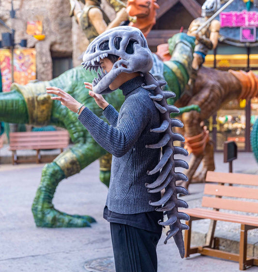 Chinese Dinosaur Garden Dinosaur Skeleton Dress Up Costume Props