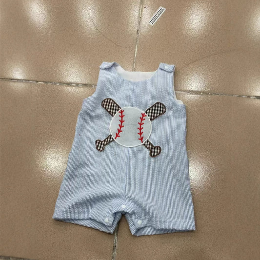 Boys Fashion Personality Baseball Vest Jumpsuit