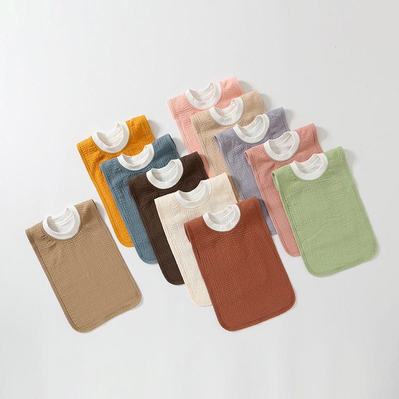 Bavette-serviette pour enfants grand format anti-taches