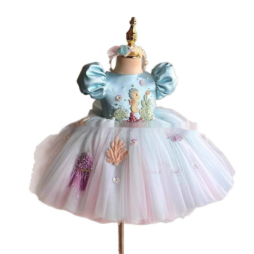 Girls FARCENT Design Princess Dress New Bubble Skirt