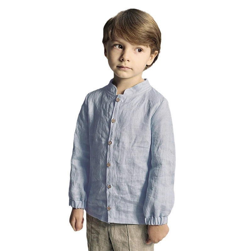 Simple All-match Casual Style Baby Long Sleeve Top