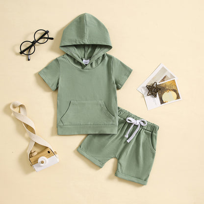 Children's Short-sleeved Shorts Two-piece Sports