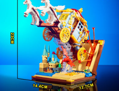 Magic Book Carriage Children Educational Assembly Building Blocks Toy