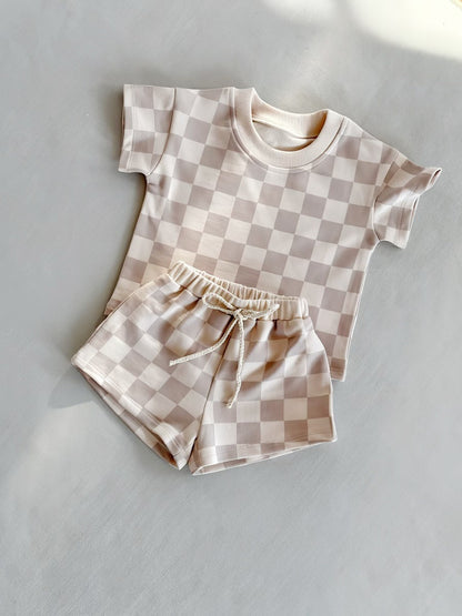 Ins Style Foreign Trade Baby Short Sleeve Suit