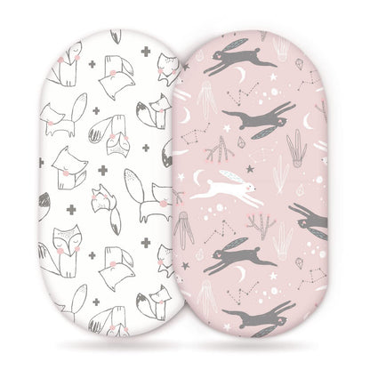 Baby Cradle Fitted Sheet Elastic Printing Baby Caring Table Changing Cover