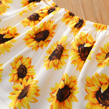Broken Holes Pants Headscarf Three-piece Set