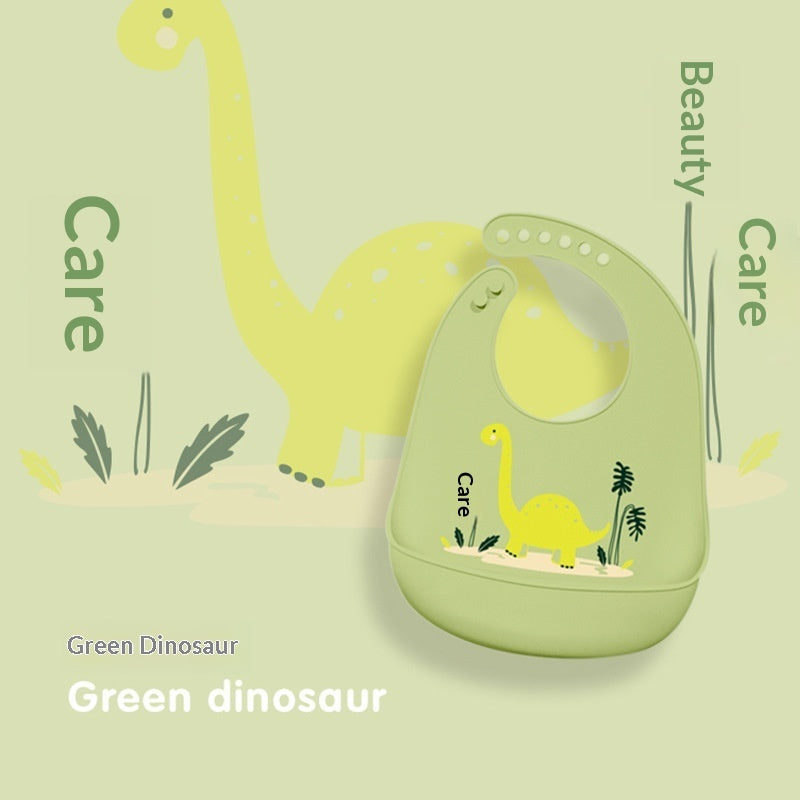 Bavette bébé en silicone alimentaire, imperméable et antitache