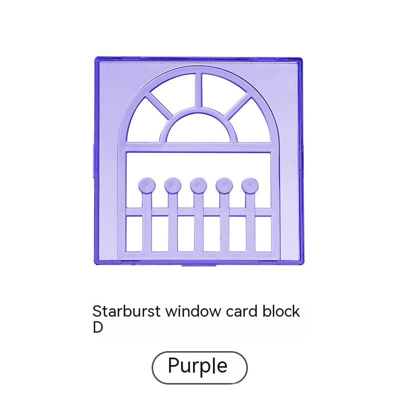Color Window Asterism Magnetic Building Blocks Assembly