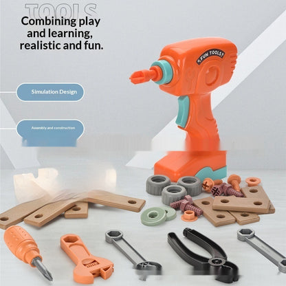 Educational Repair Assembly Playhouse Toolbox Set For Kids