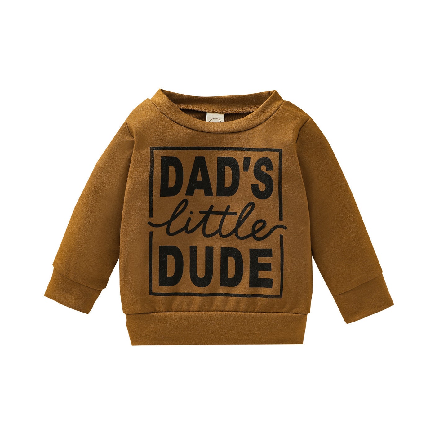 Sudadera gris con letras de poliéster para niños