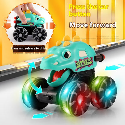 Inertial Sliding Model Light Pressing Dinosaur Toy Car