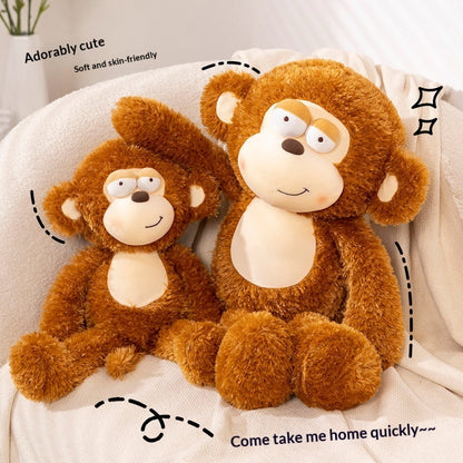 Poupée en peluche de singe de dessin animé créatif, jouet en peluche