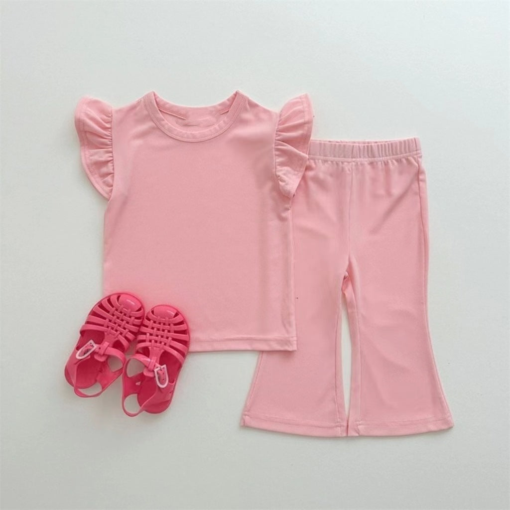 Girls' Simple Cute Wild Suit Fashion