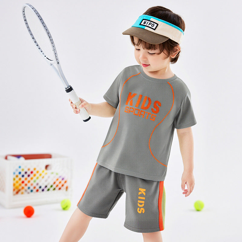 Children Short-sleeved Uniform Sportswear Set
