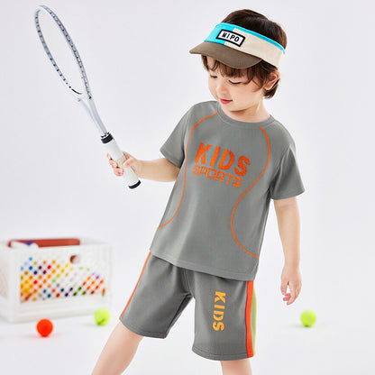 Children Short-sleeved Uniform Sportswear Set