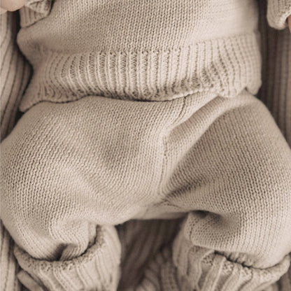 Baby Ruffle-Trim Sweater Cardigan Outfit Pants Headband 3-Piece Set