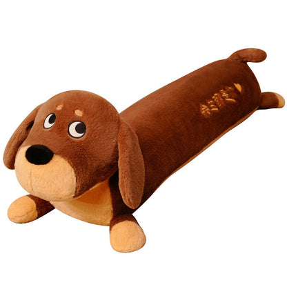 Cute Puppy Plush Toy Long Pillow Women