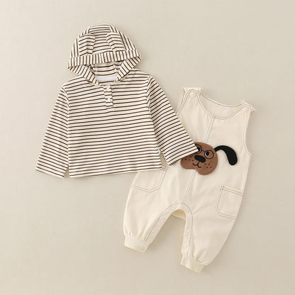 Pure Cotton Romper Set For Boys Cute Childrens Clothing Baby Boy Outfits